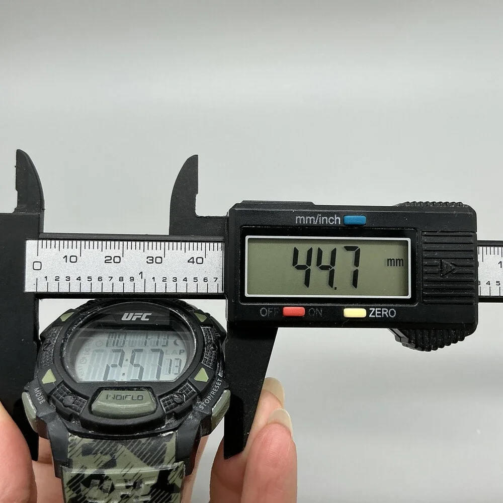 Timex UFC TW4B27500 Mens Watch 45mm Digital Shock Gray Camo Green Resin 100M